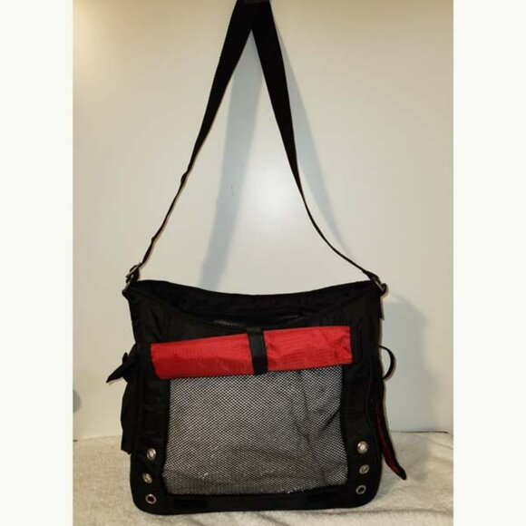 BOOTS AND BARKLEY EXTRA-LARGE BLACK NYLON SMALL PET CARRIER W/ZIP CLOSURE - Picture 3 of 11